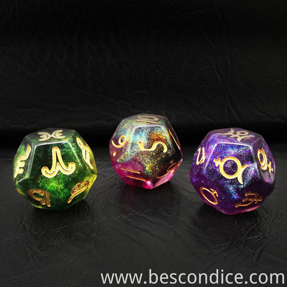 Astrological Constellation Divination D12 Magical Dice